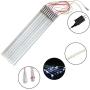 Joiedomi Christmas Meteor Shower Lights Falling Rain Drop Icicle String Lights 540 LEDs 10 Tube 50cm for Christmas Holiday Party Home Patio Outdoor Decoration (Blue)