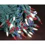 Holiday Pride Patriotic String Lights - Red White Blue Mini Lights with Green Wire - Indoor/Outdoor Use - UL Listed - Set of 100