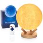 Moon Lamp, Sliding Control Moon Light, LOGROTATE 18 Colors LED Moon Night Lamp with Unique Stand, Remote&Sliding Control, Timing, USB Rechargeable, 6.0 in Moon Light Lamp for Kids Friends Lover Gifts