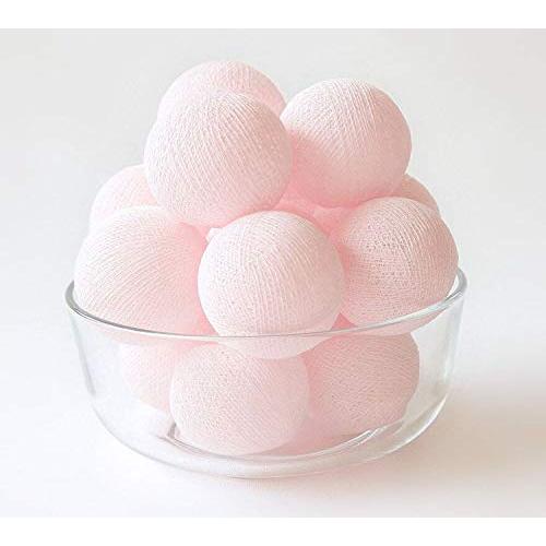 Gladworts Decorative String Lights for Bedroom Decor, Battery Operated Globe Hanging Light Pink Night Lights Indoor Kids, Childrens Canopy Lights, 10ft