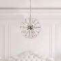 Maxax Firework Crystal Chandeliers 8 Lights Pendant Lighting for Dining Room,Bathroom,Bedroom (Chrome)