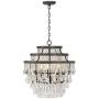 Beloit Rust Crystal Chandelier 20'' Wide Vintage 3 Tier 4-Light Fixture for Dining Room House Foyer Kitchen Island Entryway Bedroom Living Room - Vienna Full Spectrum