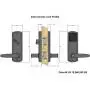 Prodigy SmartLock MaxSecure Interconnect Commercial Grade Lock with RFID Keyless Entry (Right Hand 5-1/2”, Flat Black)