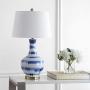 JONATHAN Y JYL3054B Tucker 30.5'' Ceramic/Metal LED Lamp Contemporary,Transitional for Bedroom, Living Room, Office, College Dorm, Coffee Table, Bookcase, Blue