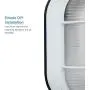NOMA Outdoor Bulkhead Light | Marine Style Light | Waterproof Outdoor Wall Lantern | White Oval Shaped Light with Bevelled Glass Panels