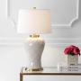 JONATHAN Y JYL4024A Arthur 29'' Ceramic LED Lamp Traditional,Transitional for Bedroom, Living Room, Office, College Dorm, Coffee Table, Bookcase, Cream