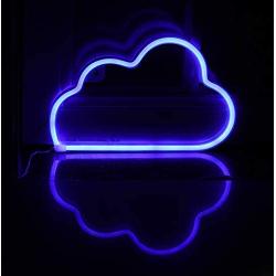 LED Neon Signs Blue Cloud Wall Decorative Night Light for Kids Bedroom Battery and USB Powered Home Decor Neon Light Birthday Gift(NECLDB)