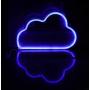 Neon Signs 2 Packs Blue Cloud+Warm White Lightning Bolt Battery and USB Powered Wall Art LED Decorative Night Lights for Bedroom Kids Gifts(CLDB+LNB)