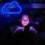 Neon Lights Blue Cloud Neon Lights and Warm White Neon Lights Combination Decorating Neon Signs Light USB/Battery Powered Neon Light Signs Neon Night Light for Wall Home Living Room Christmas