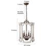 LOG BARN Farmhouse Chandelier, 5-Light Wood Chandelier for Kitchen Island, Dining Room, Weathered White Wood, 16.5’’W x 19’’H