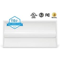 ASD 2x4 LED Troffer Panel Light 36W 4000K (Bright Light) - Dimmable Drop Ceiling Light Fixture 120-277V 4270Lm - Indoor Commercial UL Listed DLC Certified - 2 Pack