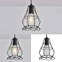 UOFUS Pendant Lighting Metal Industrial Vintage Hanging Ceiling Chandelier Light Fixture Black for Kitchen Home Hallway Dining Room