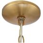 Icelight Warm Brass Large Chandelier 31 1/2'' Wide Modern Mid Century Prismatic Clear Glass 9-Light Fixture for Dining Room House Island Entryway Bedroom Living Room - Possini Euro Design