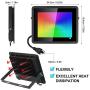 RGB Flood Light 1000W Equivalent TanSir 2 Pack 100W Color Changing Flood Light with Remote Control, IP66 Waterproof Dimmable Outside Color Changing Wall Wash Light with Timer and Memory Function (100)