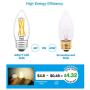 Dimmable B11 LED Candle Bulbs 40 Watt Equivalent, AIELIT 4W E26 Base Candelabra Light Bulbs, Antique Clear Chandelier Edison Bulb for Household Decor, 400 lumens Warm White 2700K, 8 Pcs