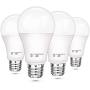 Dusk to Dawn Light Sensor Bulbs, A19 12W(100 Watt Equivalent) LED Auto On Off Light Bulbs, 1200 Lumens, E26 Base, Daylight White 5000K Smart Sensor Lights Outdoor Indoor for Porch Garage Yard, 4-Pack Dusk to Dawn Light Sensor Bulbs, A19 12W(100 Watt Equivalent) LED Auto On Off Light Bulbs, 1200 Lumens, E26 Base, Daylight White 5000K Smart Sensor Lights Outdoor Indoor for Porch Garage Yard, 4-Pack