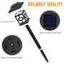 RUNACC Solar Pathway Lights Outdoor Warm White, IP65 Waterproof LED Solar Garden Decorative Lights 4 Pack, Landscape Lighting for Yard Path and Walkway