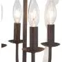 LOG BARN Farmhouse Chandelier Light Fixture Dining Room, 4-Light Wood Lantern Pendant Lighting for Kitchen Island, 16” Dia (Distressed White)