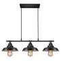 Industrial Kitchen Island Pendant Light, Elibbren Rustic Farmhouse 3-Lights Pendant, Vintage Hanging Light Fixture for Kitchen Dining Room