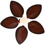 52'' Palm Island Bali Ceiling Fan, Outdoor Ceiling Fan Remote Control with 5 Oil Brushed Bronze Palm Leaf, Farmhouse Ceiling Fan for Living Room/Dining Room/Hall (42 Inch Tropical Outdoor Ceiling Fan)