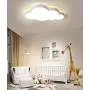 LAKIQ Modern Creative Acrylic LED Lights Cloud Shape Children Room Ceiling Light Flush Mount Ceiling Chandelier Lighting Fixture for Kids Bedroom Kindergarten Living Room(21.5,White Light)