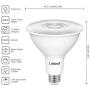 Linkind PAR38 Dimmable LED Light Bulb, 13W (90W Equivalent), 5000K Daylight, 1050lm, Indoor/Outdoor Flood Light, Wet Location, UL Listed, FCC, 6 Pack
