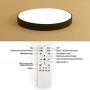 SviDau 12 Inch Dimmable Flush Mount Ceiling Light Fixture with Remote Control, 24W 3000K-6500K Color Changing LED Lamp for Bedroom Kitchen Hallway Porch Closet Room, Round