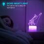 3D Scar Lamp LED Night Lamps 3D Lights 7 Color Changing for Bedroom Home Decor Birthday Boys Gifts Toys (Scar Crackle Base)