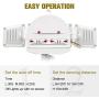 WHDZ 42W LED Security Light 3 Head Motion Sensor Light Outdoor LED Flood Light 3000LM 6000K Super Bright ETL Certified IP65 Waterproof 180° Illumination Range Human BOD