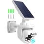 Bright 2400 Lumen 18 LED Motion Sensor Solar Lights Outdoor JACKYLED Adjustable Solar Spotlight with 4400mAh Battery Waterproof Wireless Security Night Lighting for Garden Porch Door Barn Patio Garage