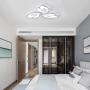 Modern Ceiling Lamps Bedroom LED Flush Mount Ceiling Light Dimmable with Remote Control Kitchen Island Decor Light Fixture Chandelier Flower Design for Living Room Dining Room Bathroom Hanging Lamp