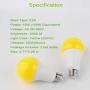 Yellow Led Light Bulb, Dusk to Dawn LED Outdoor Lighting 15W (100 Watt Equivalent) 1500LM E26 Auto On/Off