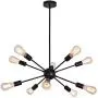 Sputnik Chandelier 10 Light Ceiling Lamp Black Modern Pendant Lighting Industrial Vintage Ceiling Light Fixture for Dining Room Bedroom Kitchen Living Room Foyer Hallway Sputnik Chandelier 10 Light Ceiling Lamp Black Modern Pendant Lighting Industrial Vintage Ceiling Light Fixture for Dining Room Bedroom Kitchen Living Room Foyer Hallway
