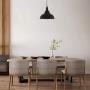 HMVPL Farmhouse Pendant Lighting Fixtures, Black Hanging Chandelier Lights Industrial Ceiling Lamp for Kitchen Island Dining Room Hallway Bedroom