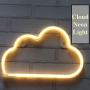 DANIDEER Led Neon Sign Art Decorative Lights Table Decoration Wall Decor Neon Lamp with Glow Light for Kids Room Living Room Bedroom Unique Gift for Any Occasion (Warm White Cloud)