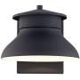 Danbury Modern Outdoor Wall Light Fixture LED Black 6'' Security Dusk to Dawn for Exterior House Porch Patio - John Timberland