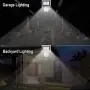 Motion Sensor Flood Lights Outdoor,10W Induction LED Lamp, IP65 Waterproof Spotlight,6500K LED Sensor Light,Security Light with US 3-Plug (Daylight White-Gray)