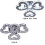 Modern 3 Heart Rings Crystal Chandelier Ceiling Light Fixture LED Pendant Lamp for Living Room Dinning Room Bedroom Indoor Lighting (Heart Cool White) Modern 3 Heart Rings Crystal Chandelier Ceiling Light Fixture LED Pendant Lamp for Living Room Dinning Room Bedroom Indoor Lighting (Heart Cool White)