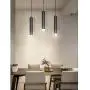 MOTINI 1-Light LED Pendant Light Adjustable Height Mini Modern Black Pendant Light Fixture for Kitchen Island Dining Room Bedroom, 7W Warm White 3000K
