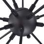Vikashing 12 Lights Sputnik Chandelier 41.3‘’ Big Farmhouse Pedant Light Black Vintage Industrial Metal Ceiling Light Industrial Mid Century Modern Pendant Lighting for Kitchen Dining Room Living Room