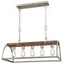 Westinghouse Lighting 6351700 Oak Lane Five-Light Indoor Chandelier, Barnwood & Galvanized Steel