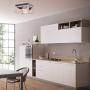 HMVPL Flush Mount Close to Ceiling Light, Farmhouse Industrial Lighting Fixtures Mini Ceiling Lamp 2-Light for Kitchen Island Dining Room Bedroom Foyer Hallway
