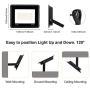 CREPOW 2-Pack 50W LED Flood Lights Outdoor, IP66 Waterproof Security Lights Work Light, 4500lm Outside Floodlights Super Bright Lighting for Playground Yard Lawn, 6000K Daylight White