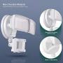 LED Security Lights, 28W 3000LM Motion Sensor Light Outdoor, GLORIOUS-LITE Super Bright 2 Head Outdoor Flood Light, 5500K, IP65 Waterproof, ETL Certified for Garage, Yard, Porch (NO Solar Power)