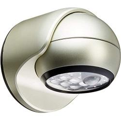 LIGHT IT! by Fulcrum 20031-101 6-LED Wireless Motion Sensor Security Porch Light, Single, Silver