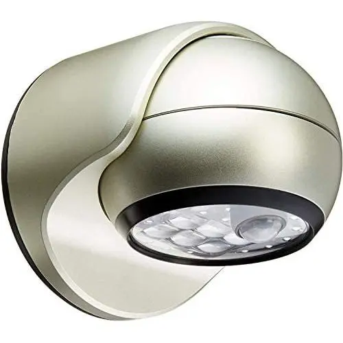 LIGHT IT! by Fulcrum 20031-101 6-LED Wireless Motion Sensor Security Porch Light, Single, Silver LIGHT IT! by Fulcrum 20031-101 6-LED Wireless Motion Sensor Security Porch Light, Single, Silver