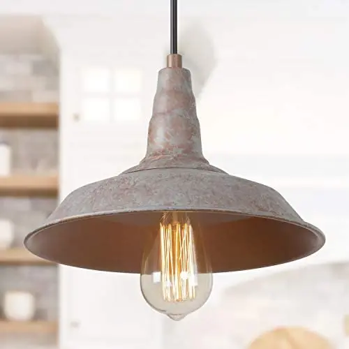 LALUZ Farmhouse Barn Pendant Lighting Fixture for Kitchen Island, Entryway, Foyer, Bedroom, Dining and Living Room, Upgraded Version LALUZ Farmhouse Barn Pendant Lighting Fixture for Kitchen Island, Entryway, Foyer, Bedroom, Dining and Living Room, Upgraded Version