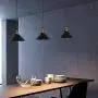 Industrial Edison Kitchen Pendant Light 3-Pack Antique Brass Hanging Lighting Fixture for Dining Room Restaurant Bar(Black) by