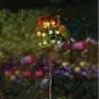TAKE ME Garden Solar Lights Outdoor,Solar Powered Stake Lights - Metal OWL LED Decorative Garden Lights for Walkway,Pathway,Yard,Lawn (Green)