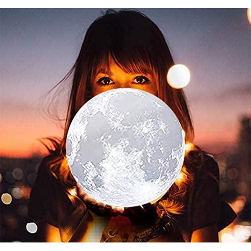 Moon Lamp Large 6inch, 7inch,9inch,10in,11in and 12in Moon Light Ball for Bedroom,Luna Lamp with16 Colors LED.